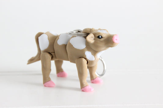 Cow- brown & white