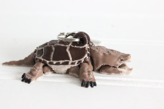 Common Snapping turtle keychain