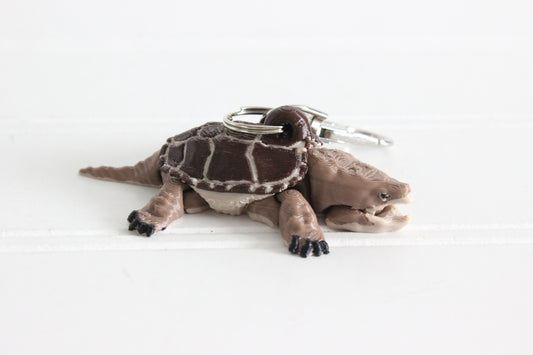 Common Snapping turtle keychain